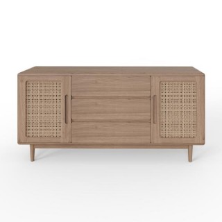 Oak rattan deals sideboard