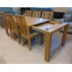  SHOWROOM CLEARANCE ITEM - Ercol Furniture Bosco Medium Extending Dining Table with six dining chairs