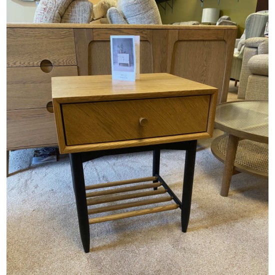 SHOWROOM CLEARANCE ITEM - Ercol 4183 Monza 1 Drawer Bedside Cabinet - LAST ONE LEFT !!!