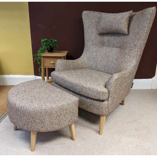  SHOWROOM CLEARANCE ITEM - Ercol Furniture Hug Chair & Stool