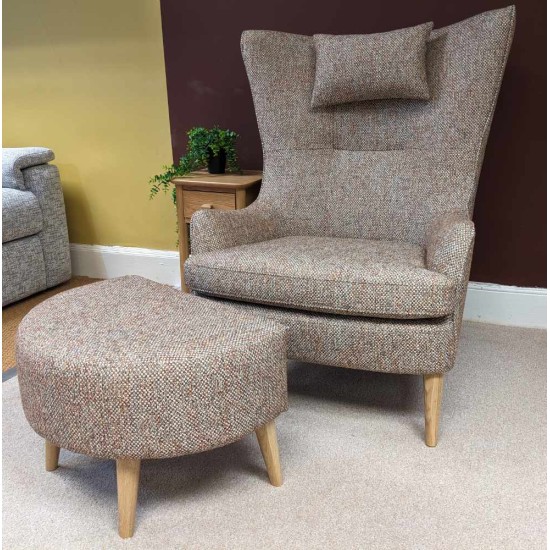  SHOWROOM CLEARANCE ITEM - Ercol Furniture Hug Chair & Stool