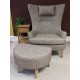  SHOWROOM CLEARANCE ITEM - Ercol Furniture Hug Chair & Stool