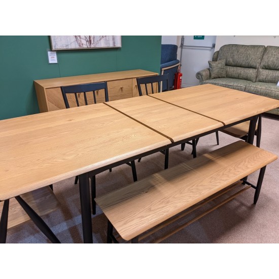  SHOWROOM CLEARANCE ITEM - Ercol Furniture Monza Dining Table with Chairs & Bench