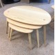  SHOWROOM CLEARANCE ITEM - Ercol Furniture 7354G Nest in Clear Matt finish