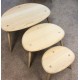  SHOWROOM CLEARANCE ITEM - Ercol Furniture 7354G Nest in Clear Matt finish