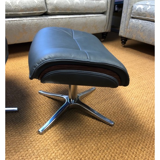  SHOWROOM CLEARANCE ITEM - G Plan Lund Swivel Recliner & Stool