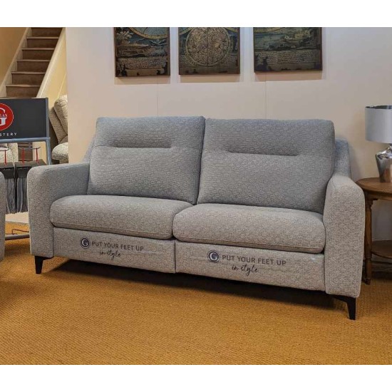  SHOWROOM CLEARANCE ITEM - G Plan Austen Suite - Large Sofa and Chair both with Power Footplate