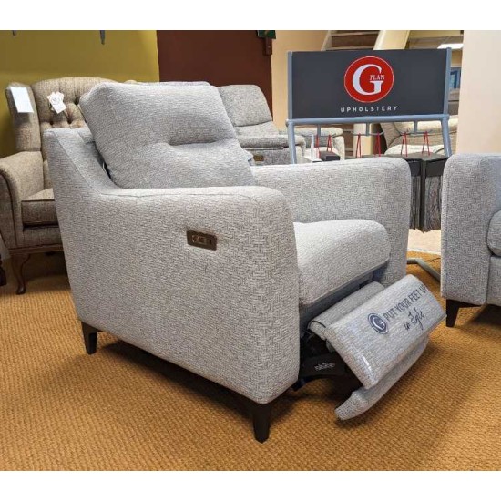  SHOWROOM CLEARANCE ITEM - G Plan Austen Suite - Large Sofa and Chair both with Power Footplate