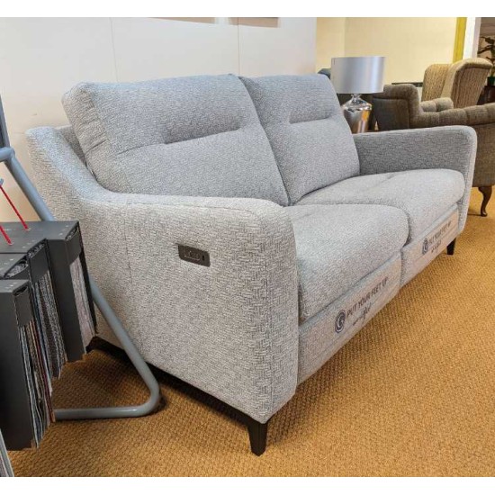  SHOWROOM CLEARANCE ITEM - G Plan Austen Suite - Large Sofa and Chair both with Power Footplate