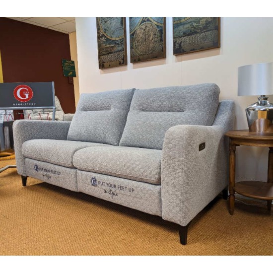  SHOWROOM CLEARANCE ITEM - G Plan Austen Suite - Large Sofa and Chair both with Power Footplate