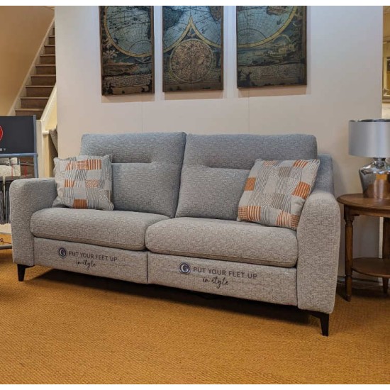  SHOWROOM CLEARANCE ITEM - G Plan Austen Suite - Large Sofa and Chair both with Power Footplate