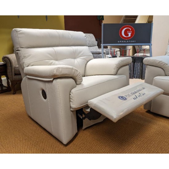  SHOWROOM CLEARANCE ITEM - G Plan Laurie 2 Seater Sofa with a Powered Recliner Chair. 