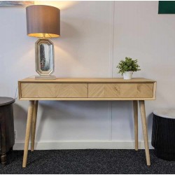  SHOWROOM CLEARANCE ITEM - Gallery Direct Milano Console Table with 2 Drawers