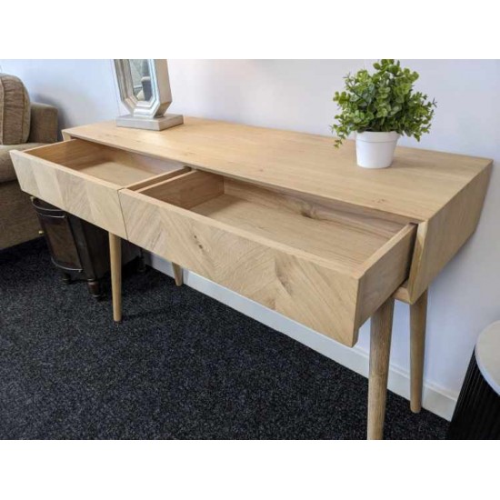  SHOWROOM CLEARANCE ITEM - Gallery Direct Milano Console Table with 2 Drawers