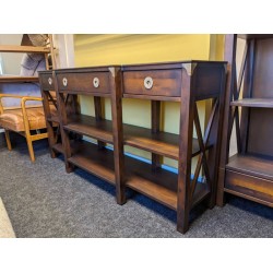  SHOWROOM CLEARANCE ITEM - Laura Ashley Balmoral 3 Drawer Triple Console Table in Chestnut shade