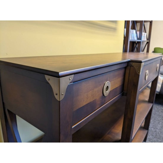  SHOWROOM CLEARANCE ITEM - Laura Ashley Balmoral 3 Drawer Triple Console Table in Chestnut shade