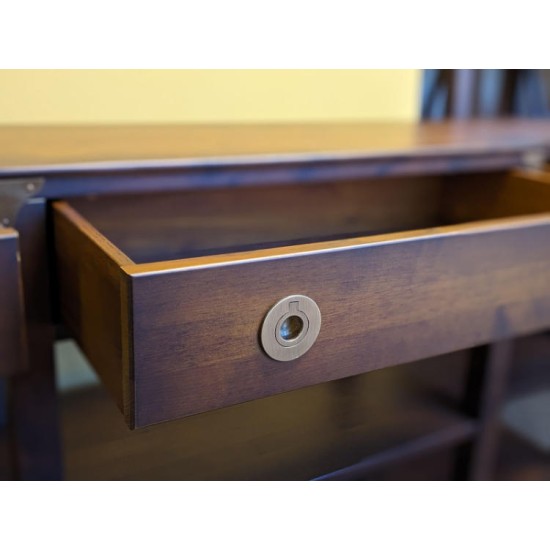  SHOWROOM CLEARANCE ITEM - Laura Ashley Balmoral 3 Drawer Triple Console Table in Chestnut shade