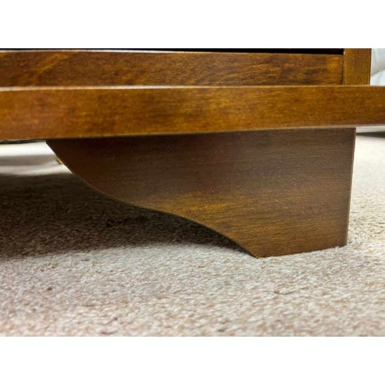  SHOWROOM CLEARANCE ITEM - Laura Ashley Garrat 9 Drawer Coffee Table - Dark Chestnut finish 