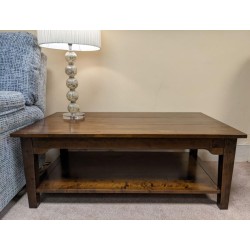  SHOWROOM CLEARANCE ITEM - Laura Ashley Garrat Rectangular Coffee Table - Chestnut Finish