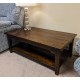  SHOWROOM CLEARANCE ITEM - Laura Ashley Garrat Rectangular Coffee Table - Chestnut Finish