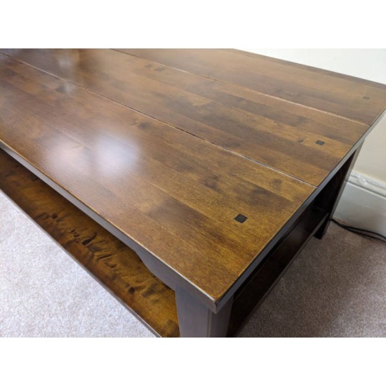  SHOWROOM CLEARANCE ITEM - Laura Ashley Garrat Rectangular Coffee Table - Chestnut Finish