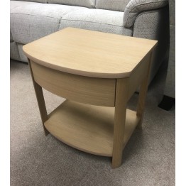  SHOWROOM CLEARANCE ITEM - Nathan Furniture Shades 5905 Shaped Lamp Table with Drawer - ONLY ONE LEFT !!