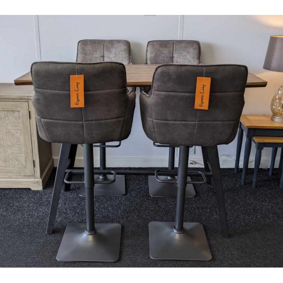  SHOWROOM CLEARANCE ITEM - Shankar Bar Table & 4 Bar Stools - Ideal for Kitchen Diners