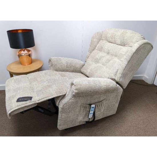  SHOWROOM CLEARANCE ITEM - RISER RECLINER - Sherborne Lynton Royale Dual Motor Riser Recliner woth Adjustable Lumbar Cushion - FOR LEFT HANDED USER