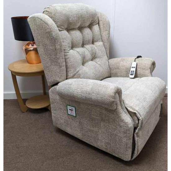  SHOWROOM CLEARANCE ITEM - RISER RECLINER - Sherborne Lynton Royale Dual Motor Riser Recliner woth Adjustable Lumbar Cushion - FOR LEFT HANDED USER