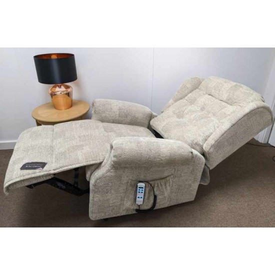  SHOWROOM CLEARANCE ITEM - RISER RECLINER - Sherborne Lynton Royale Dual Motor Riser Recliner woth Adjustable Lumbar Cushion - FOR LEFT HANDED USER