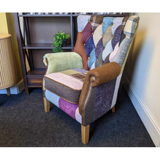  SHOWROOM CLEARANCE ITEM - Vintage Sofa Company Barnard Patchwork Chair