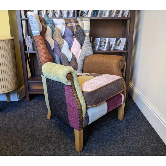  SHOWROOM CLEARANCE ITEM - Vintage Sofa Company Barnard Patchwork Chair