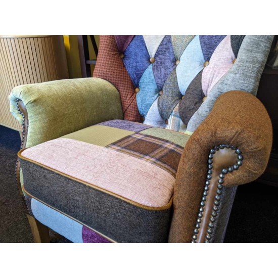  SHOWROOM CLEARANCE ITEM - Vintage Sofa Company Barnard Patchwork Chair