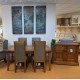  SHOWROOM CLEARANCE ITEM - Old Charm Wood Bros Chatsworth Extending Dining Table & 4 Harris Tweed Chairs - Model Numbers 3224 & 2899