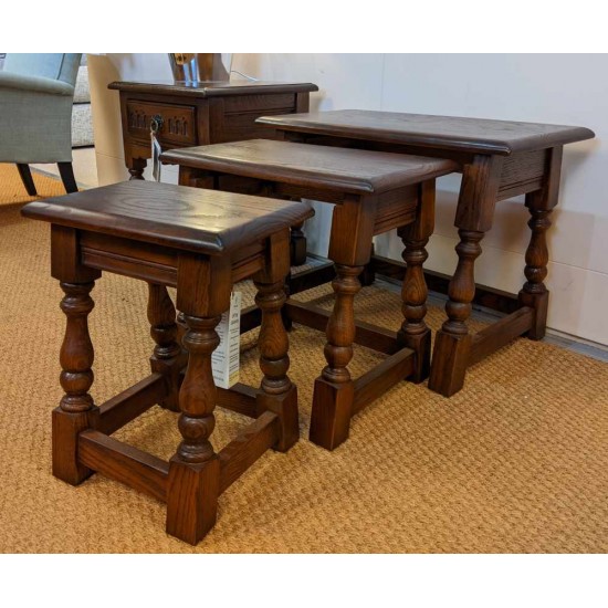  SHOWROOM CLEARANCE ITEM - Old Charm Wood Bros 1494 Nest of Tables