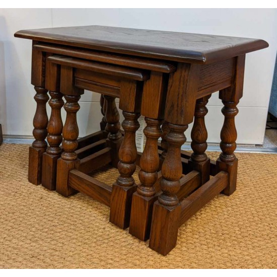  SHOWROOM CLEARANCE ITEM - Old Charm Wood Bros 1494 Nest of Tables