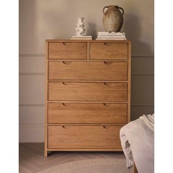 Ercol Bosco 1363 Six Drawer Tall Wide Chest of Drawers  - IN STOCK AND AVAILABLE WITH FREE DELIVERY