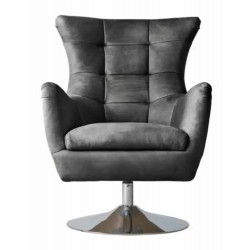 Gallery Direct Bristol Swivel Chair - Antique Ebony