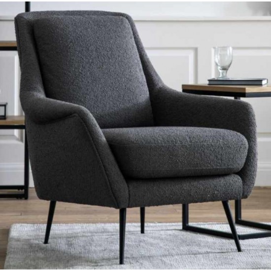 Gallery Direct Brompton Armchair - Dark Grey