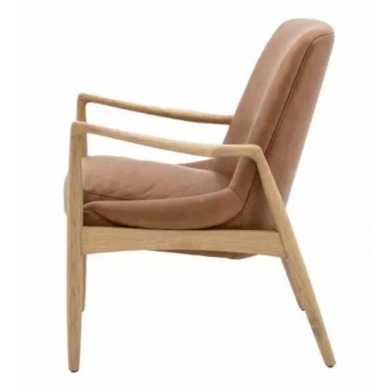 Gallery Direct Carrera Armchair - Brown Leather