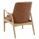 Gallery Direct Carrera Armchair - Brown Leather