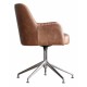 Gallery Direct Curie Swivel Chair - Vintage Brown