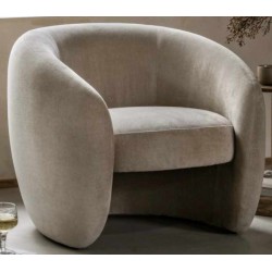 Gallery Direct Curvo Armchair - Cream