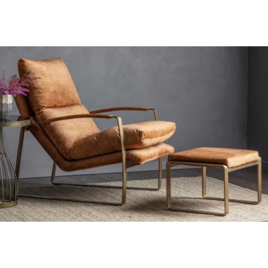 Gallery Direct Fabien Lounger - Ochre