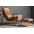 Gallery Direct Fabien Footstool - Ochre