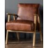 Gallery Direct Neyland Armchair - Vintage Brown (leather)