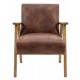 Gallery Direct Neyland Armchair - Vintage Brown (leather)