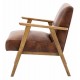 Gallery Direct Neyland Armchair - Vintage Brown (leather)