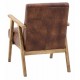 Gallery Direct Neyland Armchair - Vintage Brown (leather)