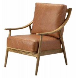 Gallery Direct Reliant Armchair - Vintage Brown Leather